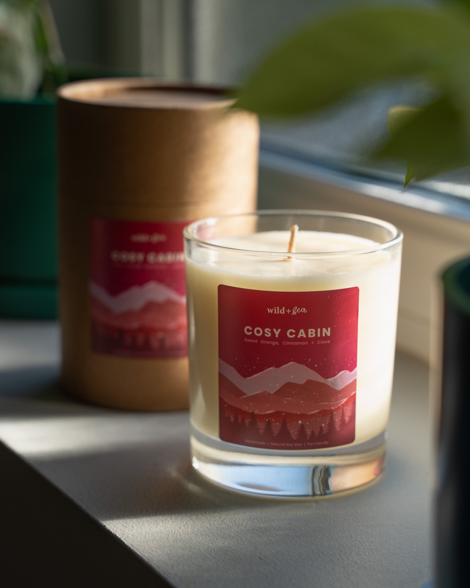 COSY CABIN | Orange, Cinnamon + Clove | Soy Wax Pet Friendly Candle