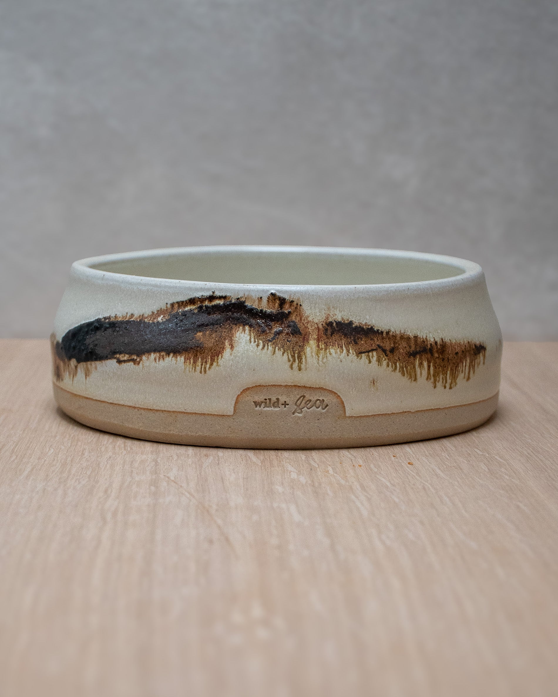 Snow Peak - Hand Thrown Dog Bowl #7 (15cm x 5.5cm)