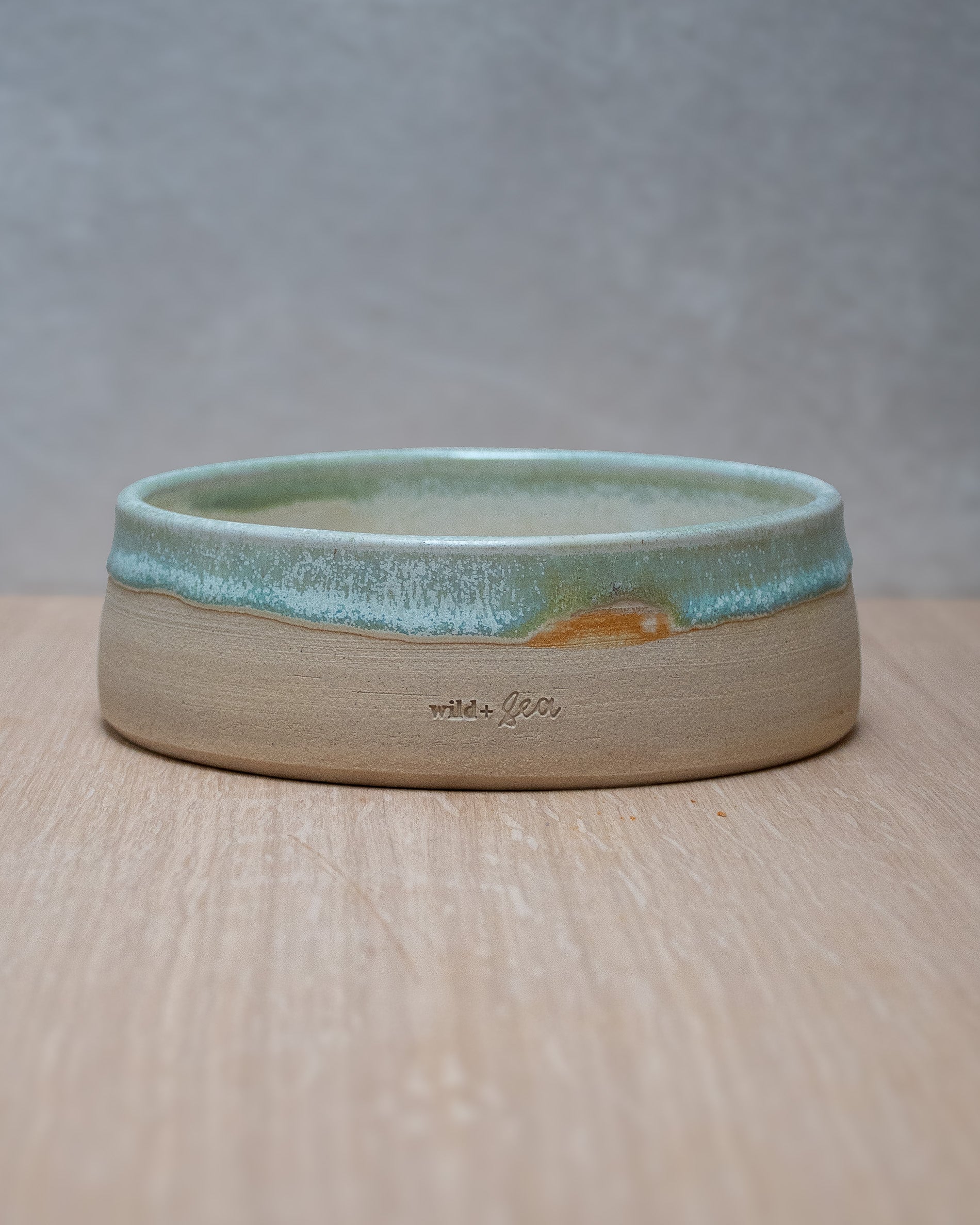 Lichen - Hand Thrown Dog Bowl #1 (15cm x 5cm)