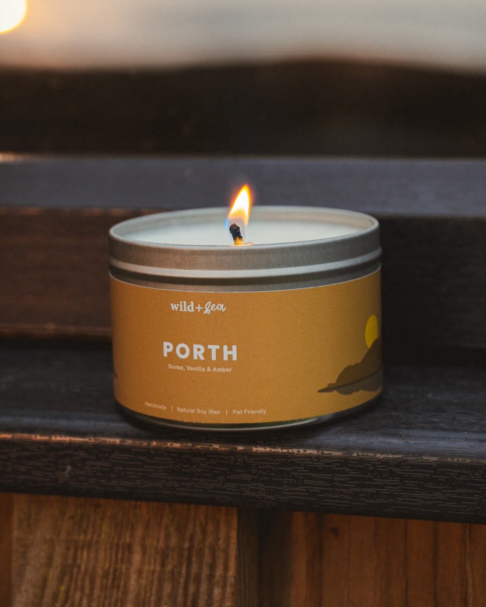 PORTH | Gorse, Vanilla & Amber | Soy Wax Pet Friendly Candle