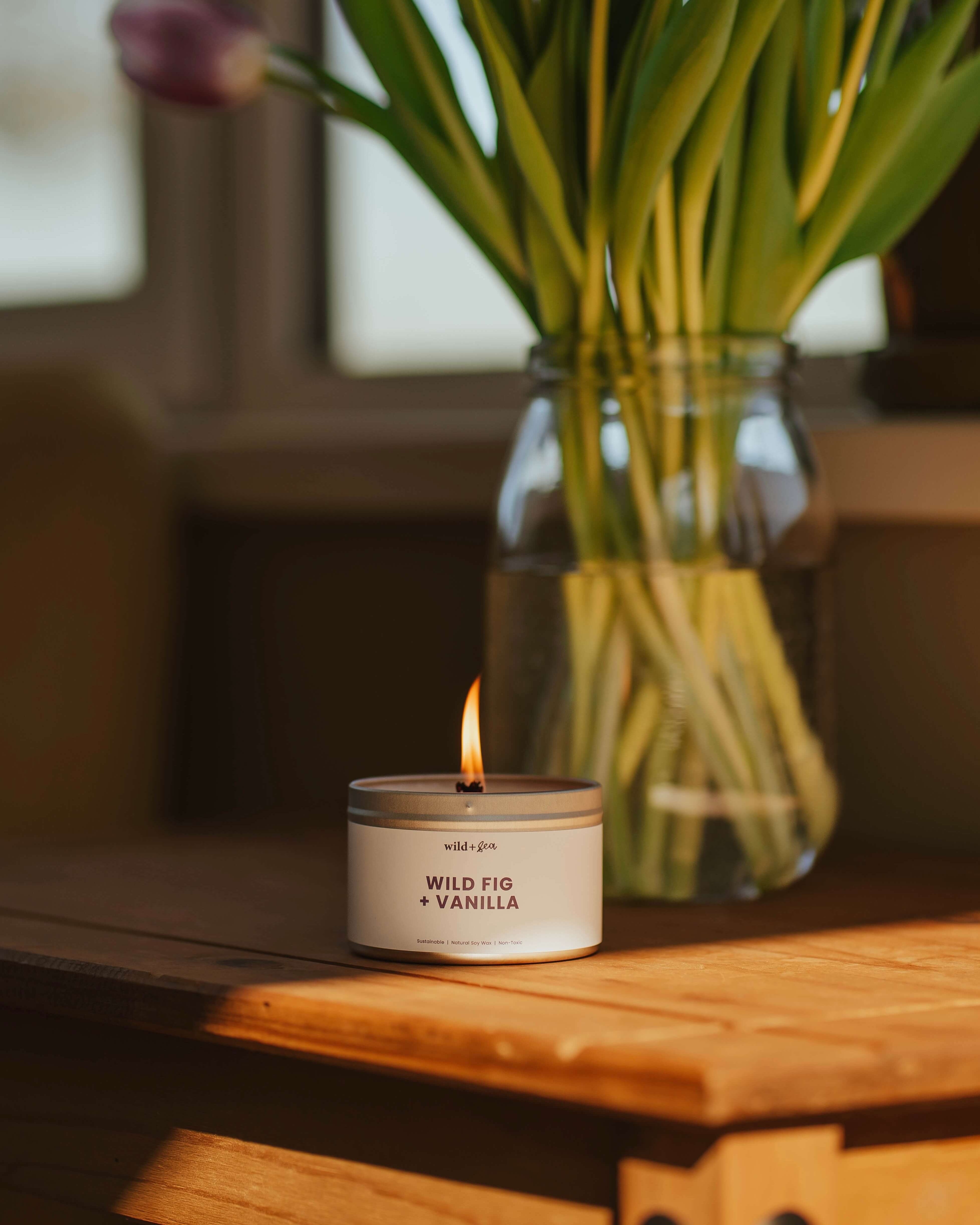 WILD FIG + VANILLA | Soy Wax Pet Friendly Candle