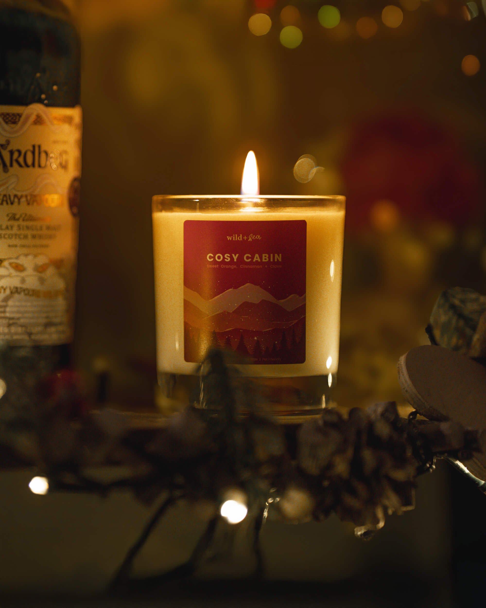 COSY CABIN | Orange, Cinnamon + Clove | Soy Wax Pet Friendly Candle