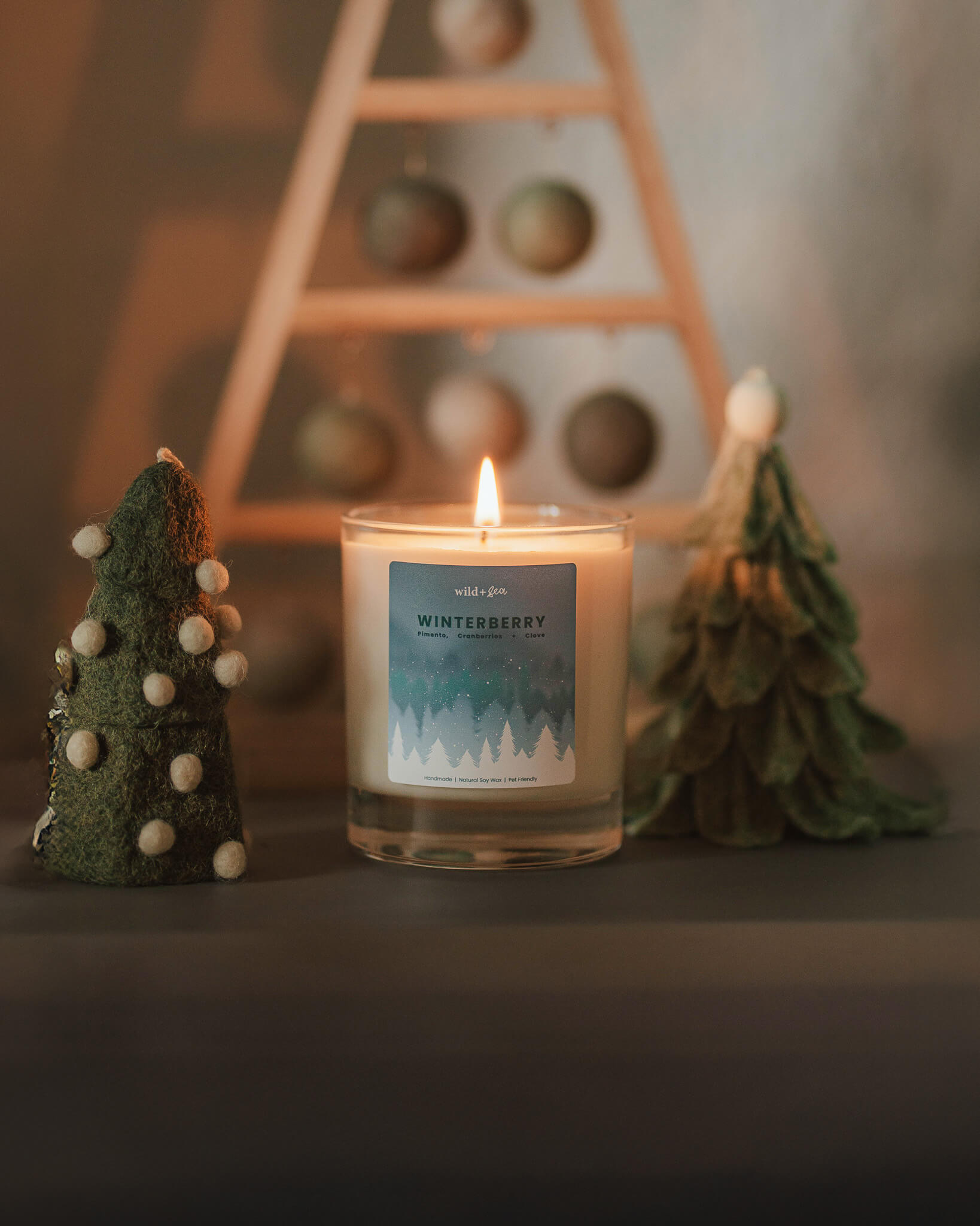 WINTERBERRY | Pimento, Cranberries + Clove | Soy Wax Pet Friendly Candle