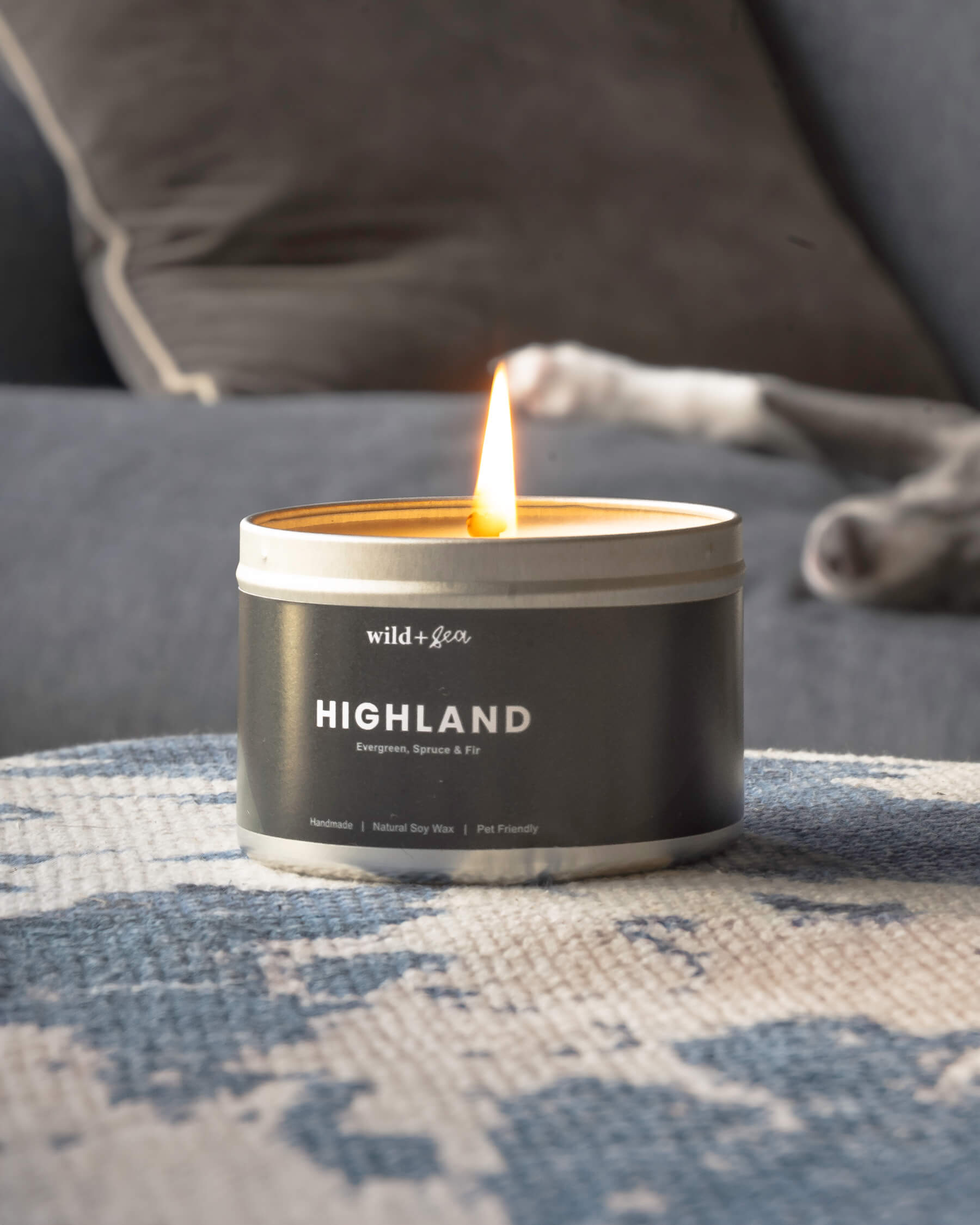 HIGHLAND | Evergreen, Spruce + Fir | Soy Wax Pet Friendly Candle
