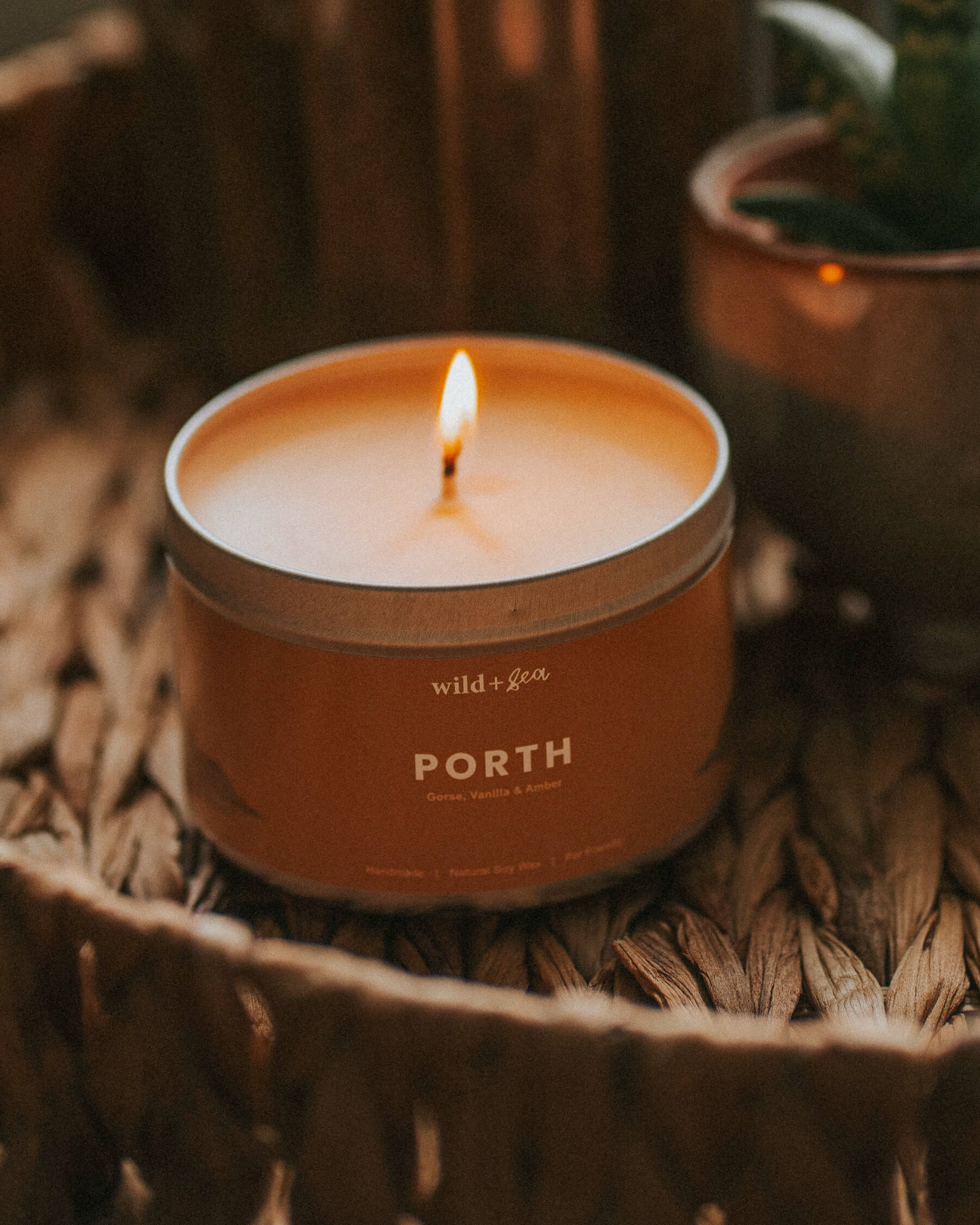 PORTH | Gorse, Vanilla & Amber | Soy Wax Pet Friendly Candle