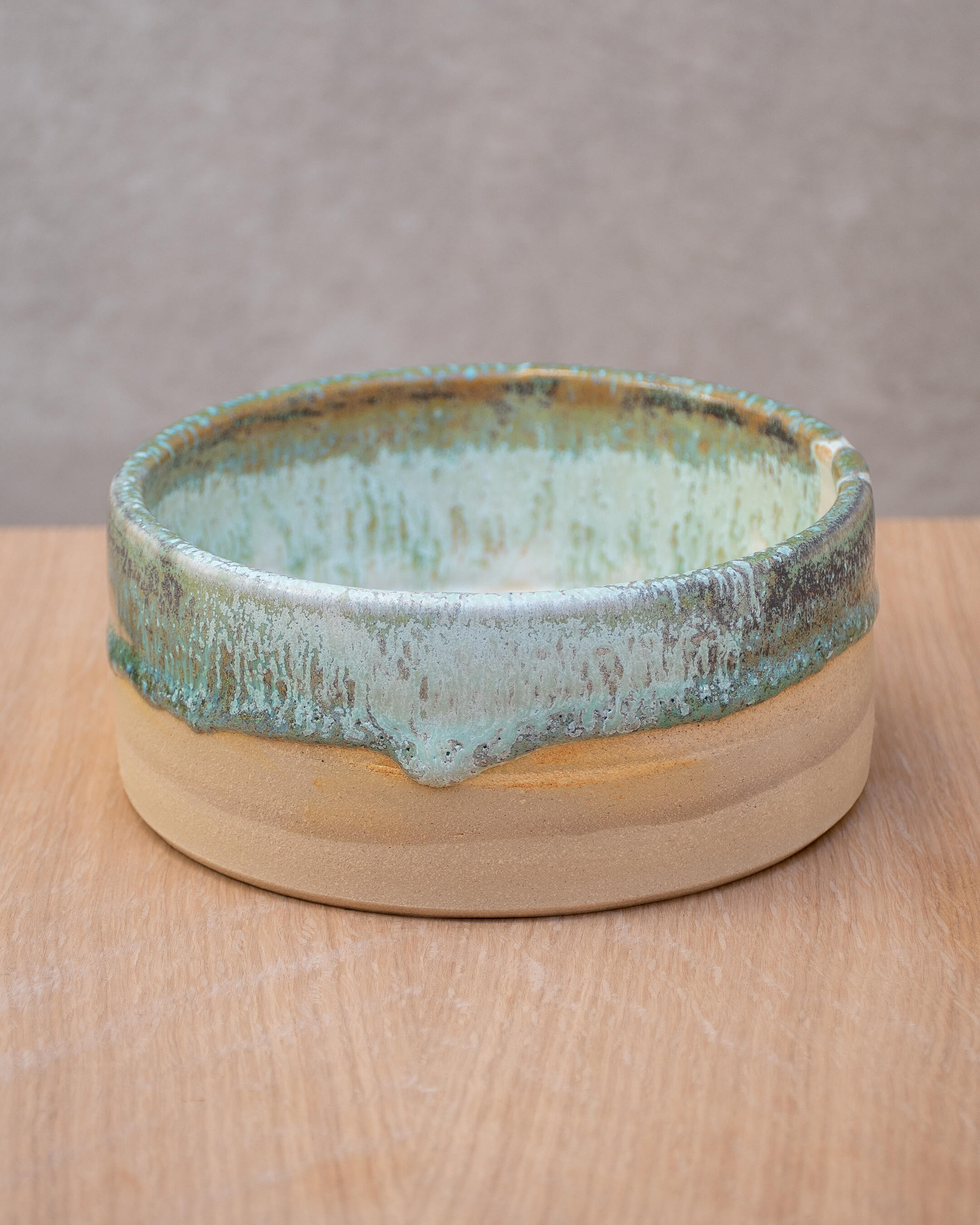 Lichen #2 - Hand Thrown Dog Bowl (15 x 6.5cm)