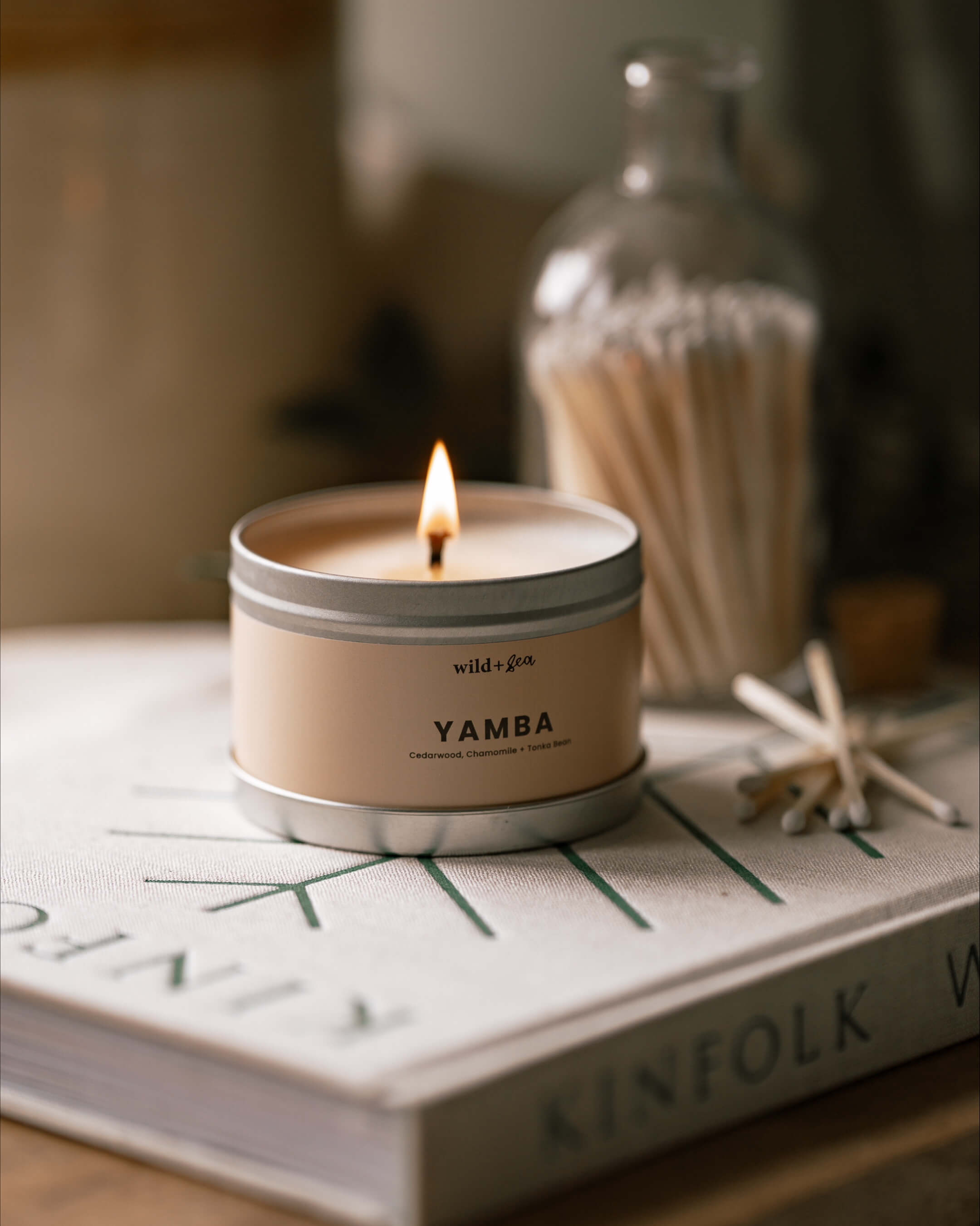 YAMBA | Cedarwood, Chamomile + Tonka Bean | Soy Wax Pet Friendly Candle