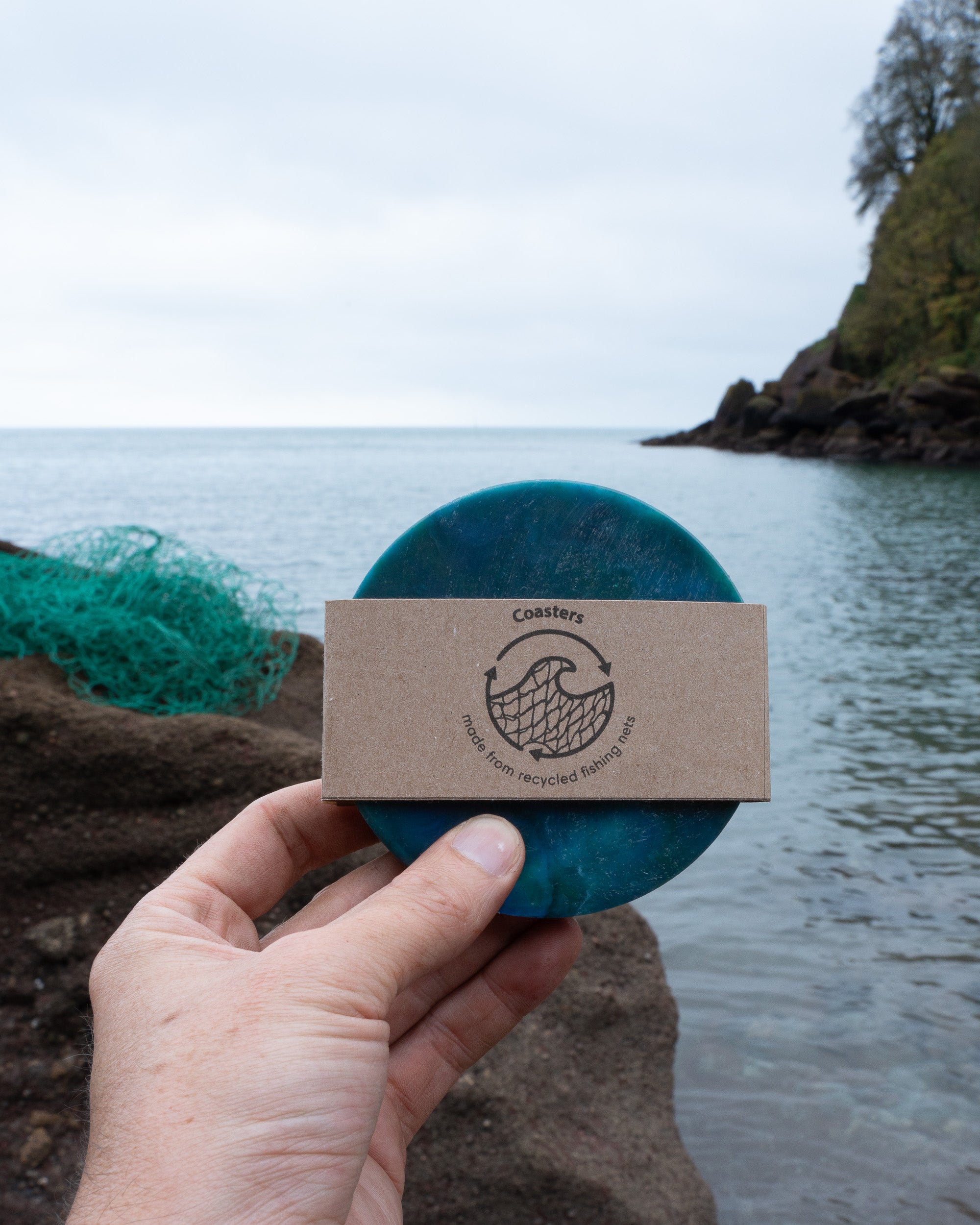 Recycled Fishing Net Coasters